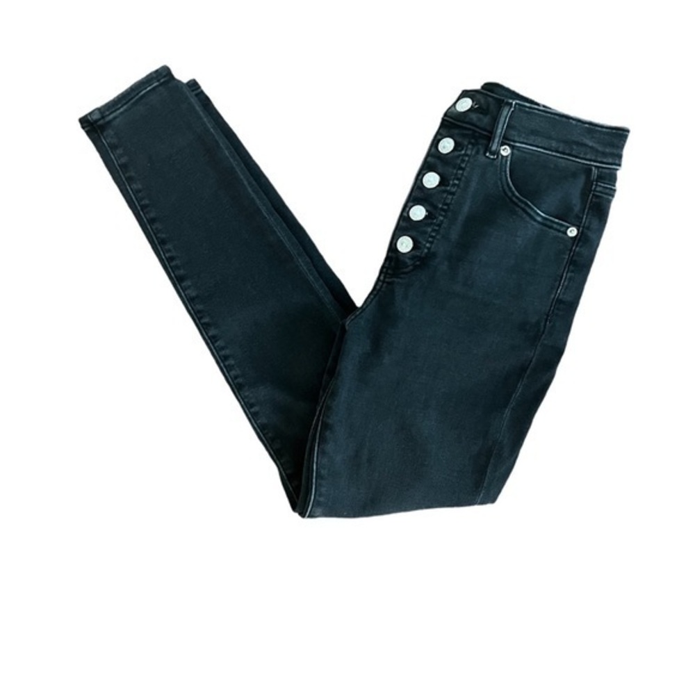 Express Skinny Super High Rise Black Jeans 4R